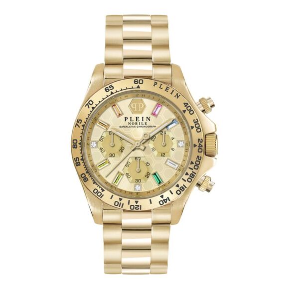 Philipp Plein Nobile Lady Chronograph Watch Gold Womens - Picture 1 of 6